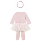 Baby Girls Pink 3 Piece Bodysuit & Tutu Set, 2, hi-res
