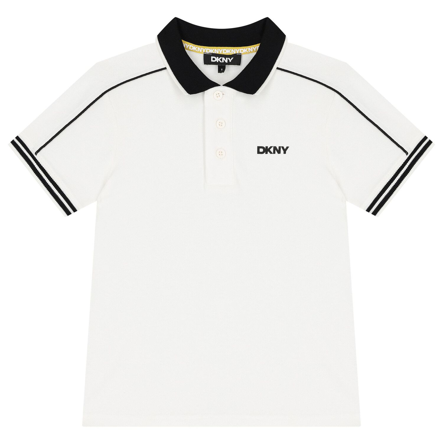 طقم شورت أولاد بالشعار باللون الأبيض والأسود , 1, hi-res image number null