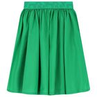 Girls Green Logo Skirt, 2, hi-res