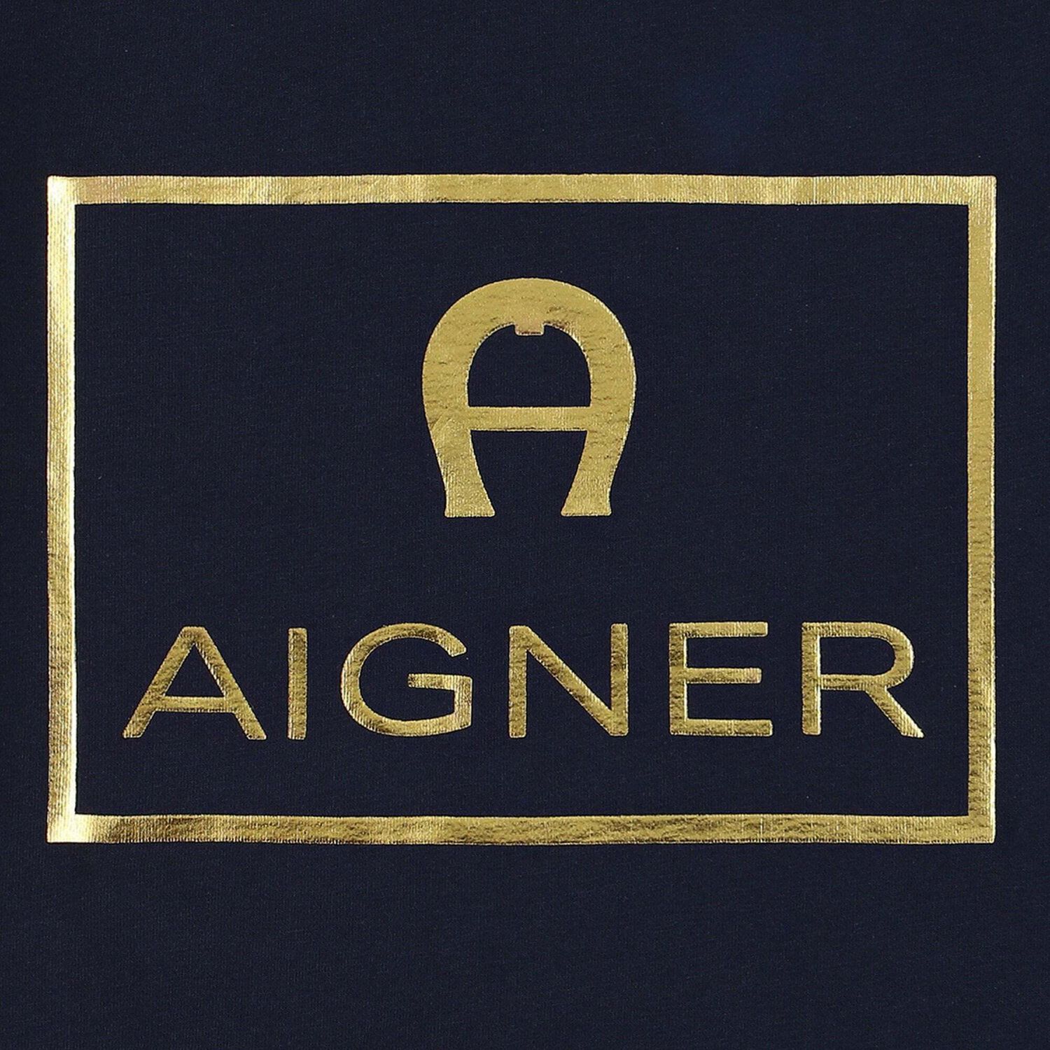 Boys Navy & Gold Logo T-Shirt, 1, hi-res