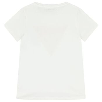 Girls White Logo T-Shirt