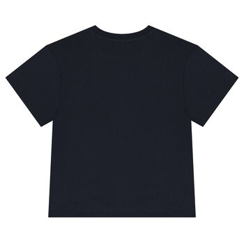 Navy Blue Tiger Logo T-Shirt