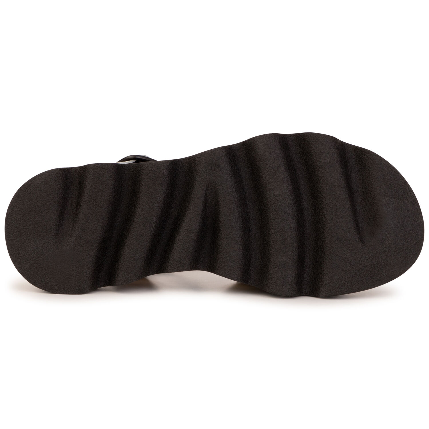 صندل بالشعار باللون الذهبي والأسود للبنات, 1, hi-res