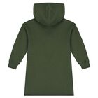 Girls Green Bag Hooded Dress, 1, hi-res