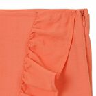 Girls Orange Skort, 1, hi-res