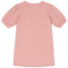 فستان بشعار حقيبة باللون الوردي , 2, hi-res