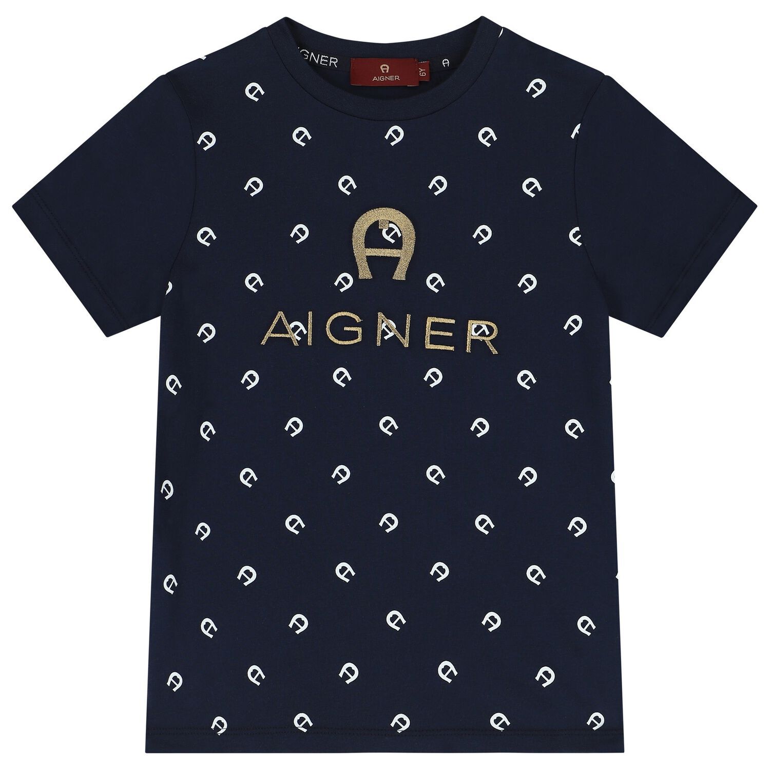 Boys Navy Blue Logo T-Shirt, 1, hi-res image number null