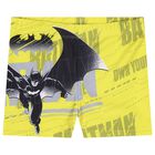 Boys Yellow Batman Swim Shorts, 1, hi-res