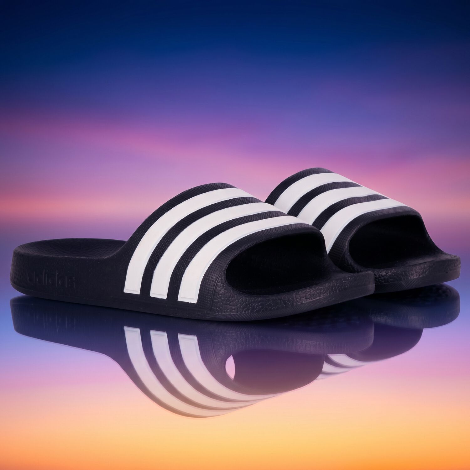 Black Adilitte Aqua Sliders, 1, hi-res