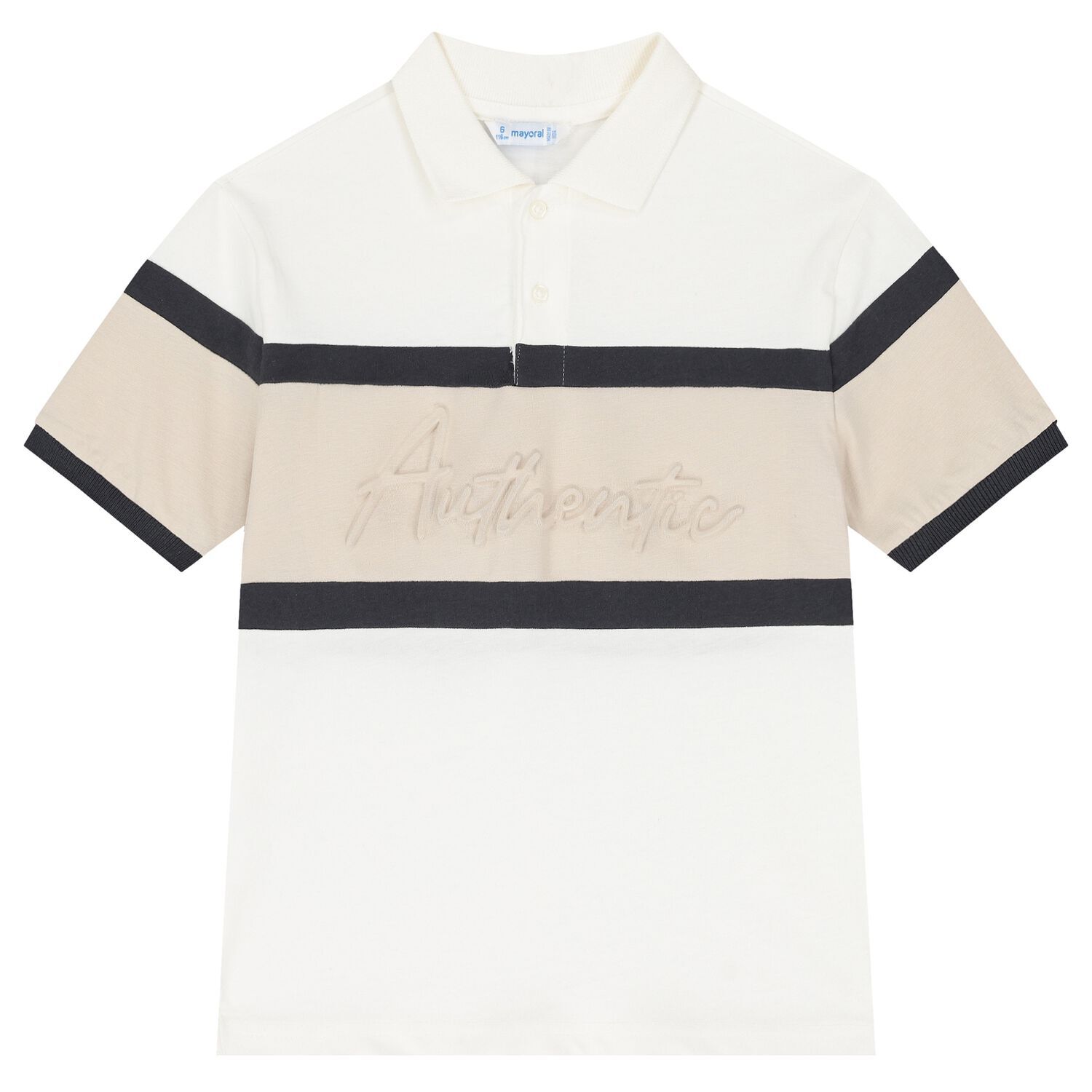 Boys Navy Blue Cotton Polo Shirt, 1, hi-res