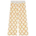 طقم بنات بنطلون بالشعار باللون الأبيض والبيج, 1, hi-res