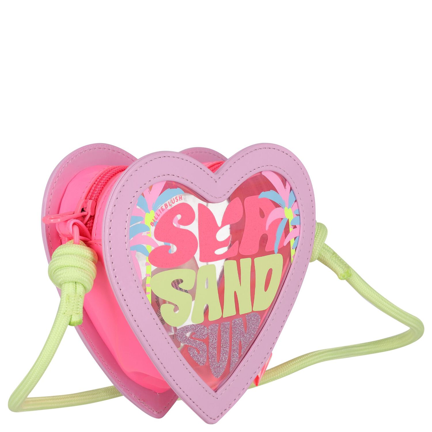 Girls Pink Heart Handbag, 1, hi-res