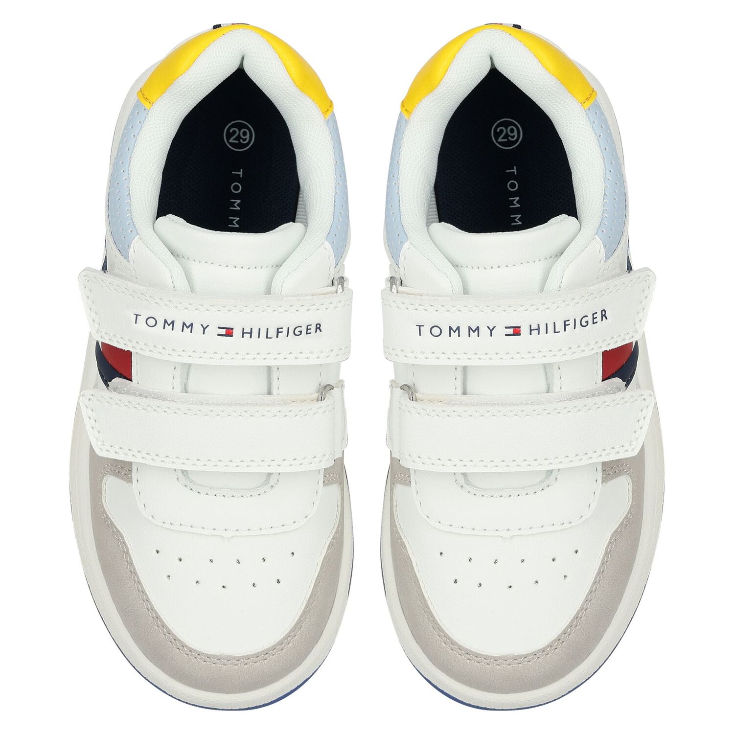 Boys White Logo Leather Trainers, 1, hi-res