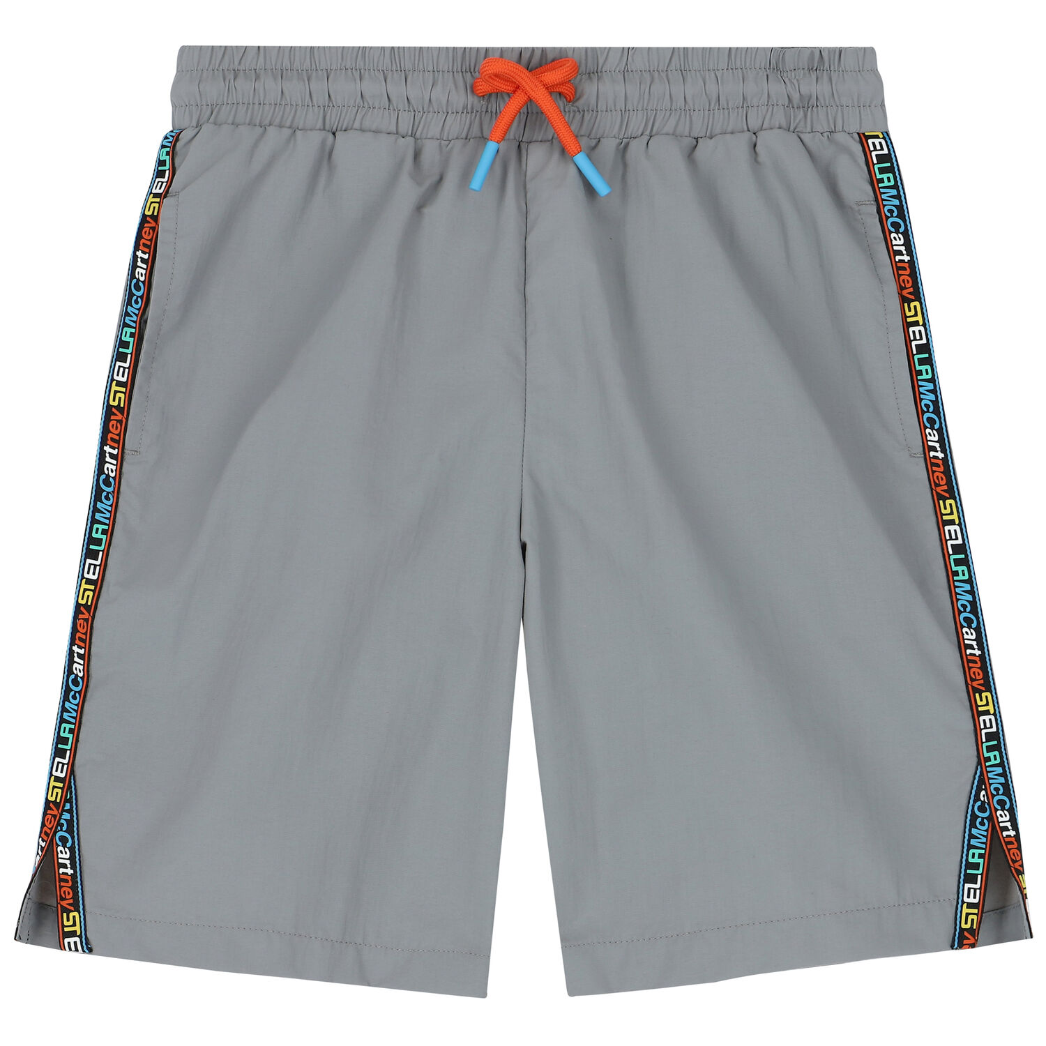 Boys Grey Logo Shorts, 1, hi-res
