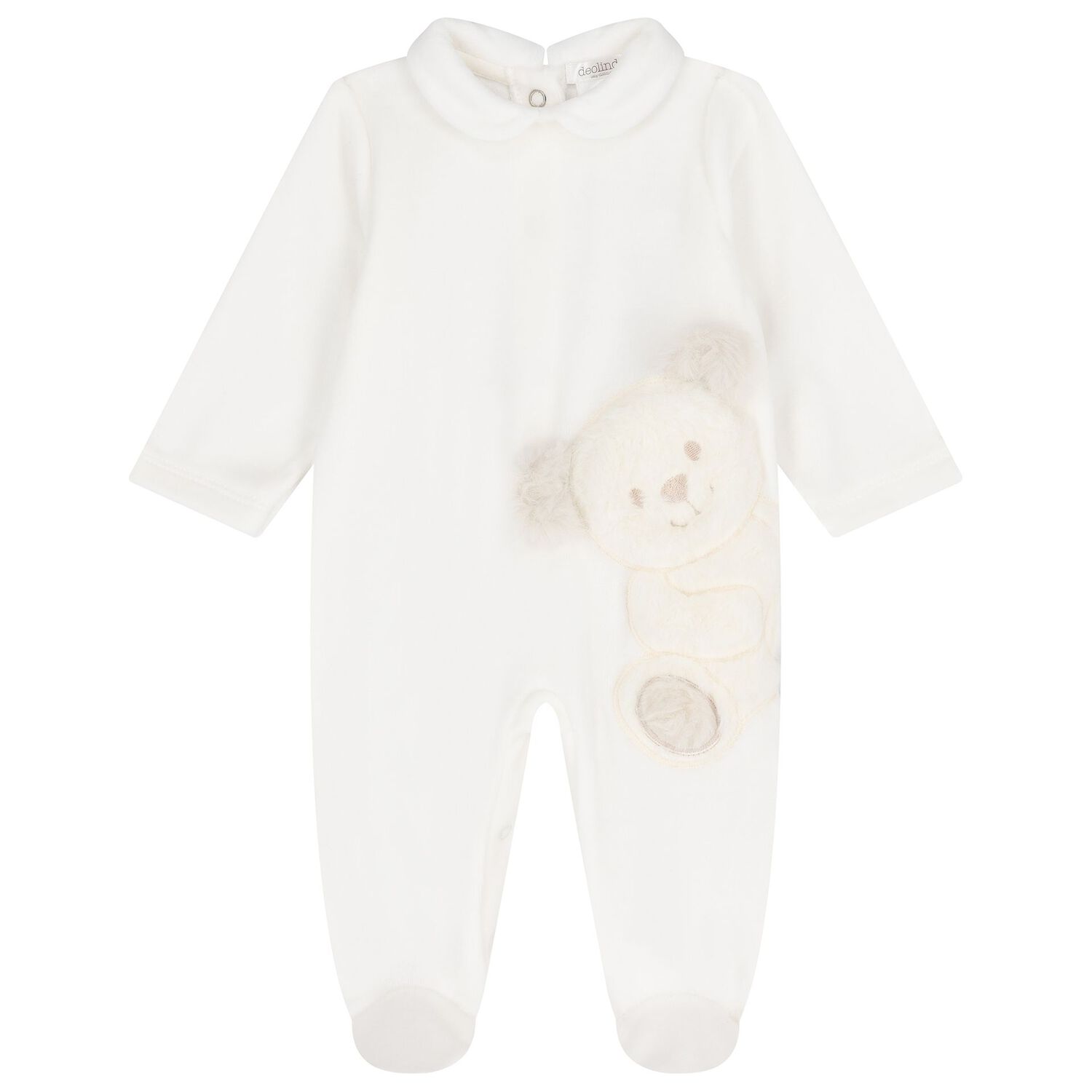 Ivory Teddy Bear Babygrow Gift Set, 1, hi-res