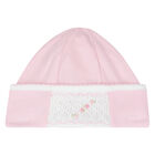قبعة باللون الوردى والابيض للبنات, 2, hi-res