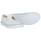 Girls Ivory Slip-On Trainers, 1, hi-res