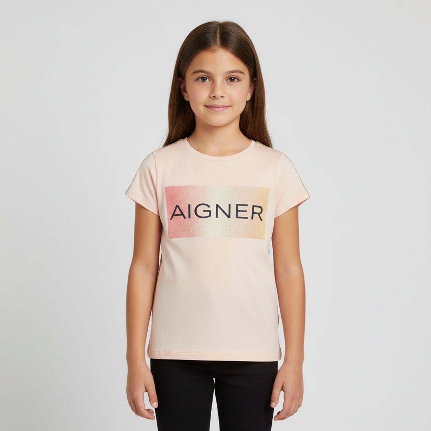 Girls Pink Logo T-Shirt, 2, hi-res