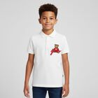 Boys Ivory Teddy Bear Polo Shirt, 1, hi-res
