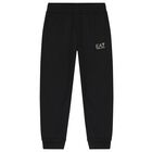 Boys Black Logo Tracksuit , 2, hi-res