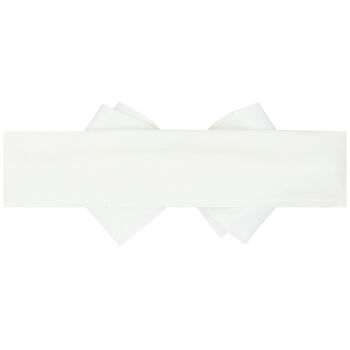 Baby Girls White Bow Headband