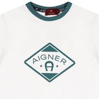 Boys White Logo T-Shirt, 1, hi-res