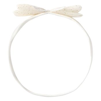 Baby Girls Ivory Tulle Bow Headband