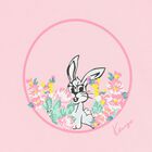 Younger Girls Pink Bunny Logo T-Shirt, 1, hi-res