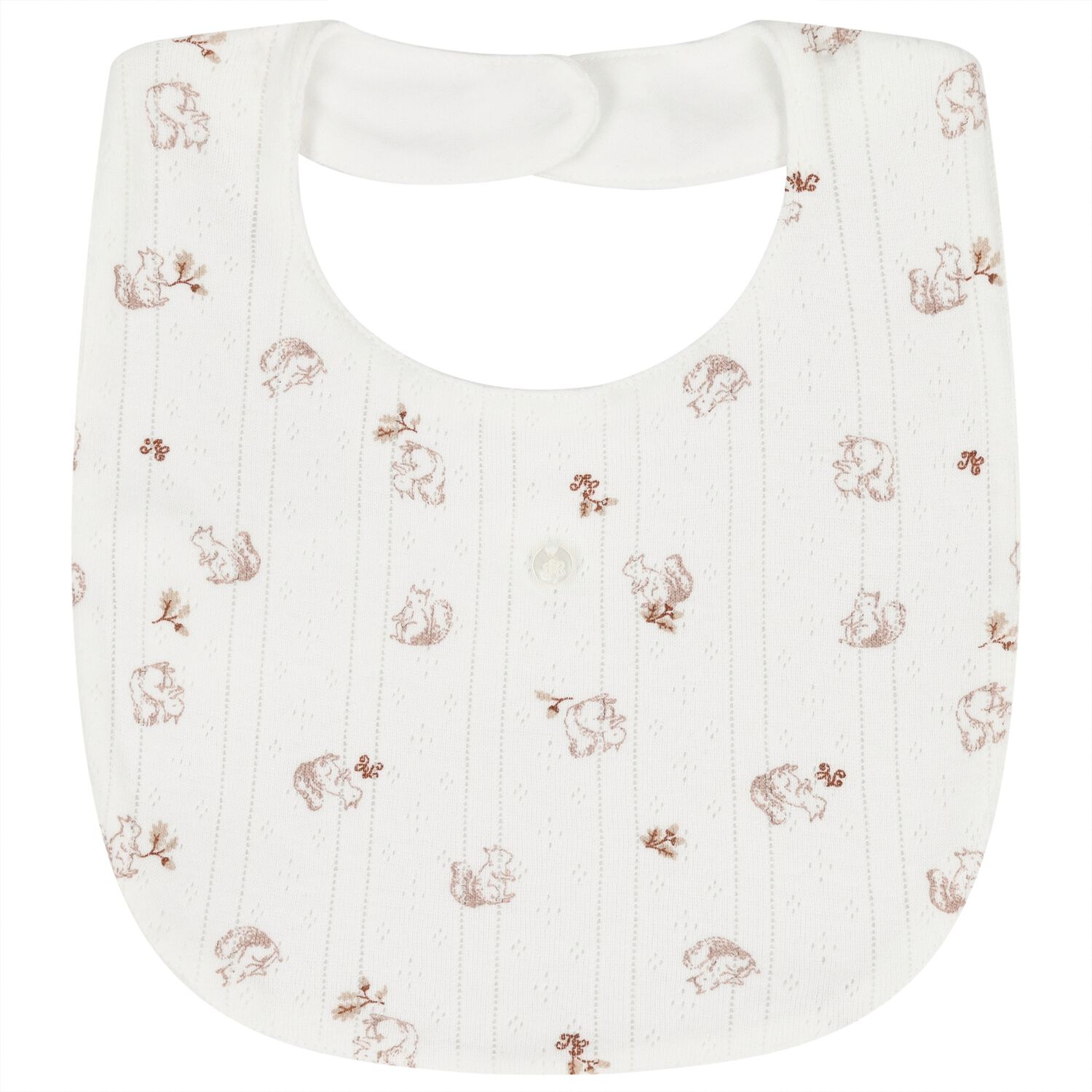 Ivory & Beige Squirrel Bib, 2, hi-res