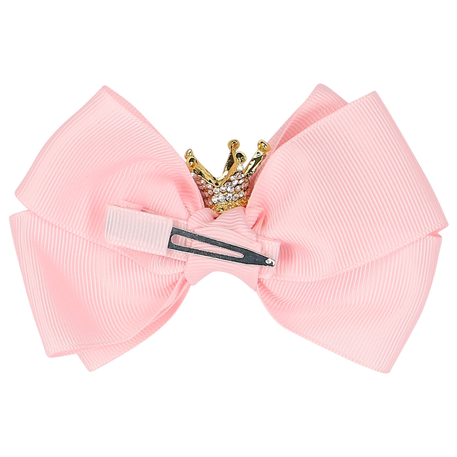 Girls Pink Bow Hairclip, 11, hi-res