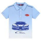 تيشيرت بولو بالشعار باللون الأزرق للأولاد, 1, hi-res