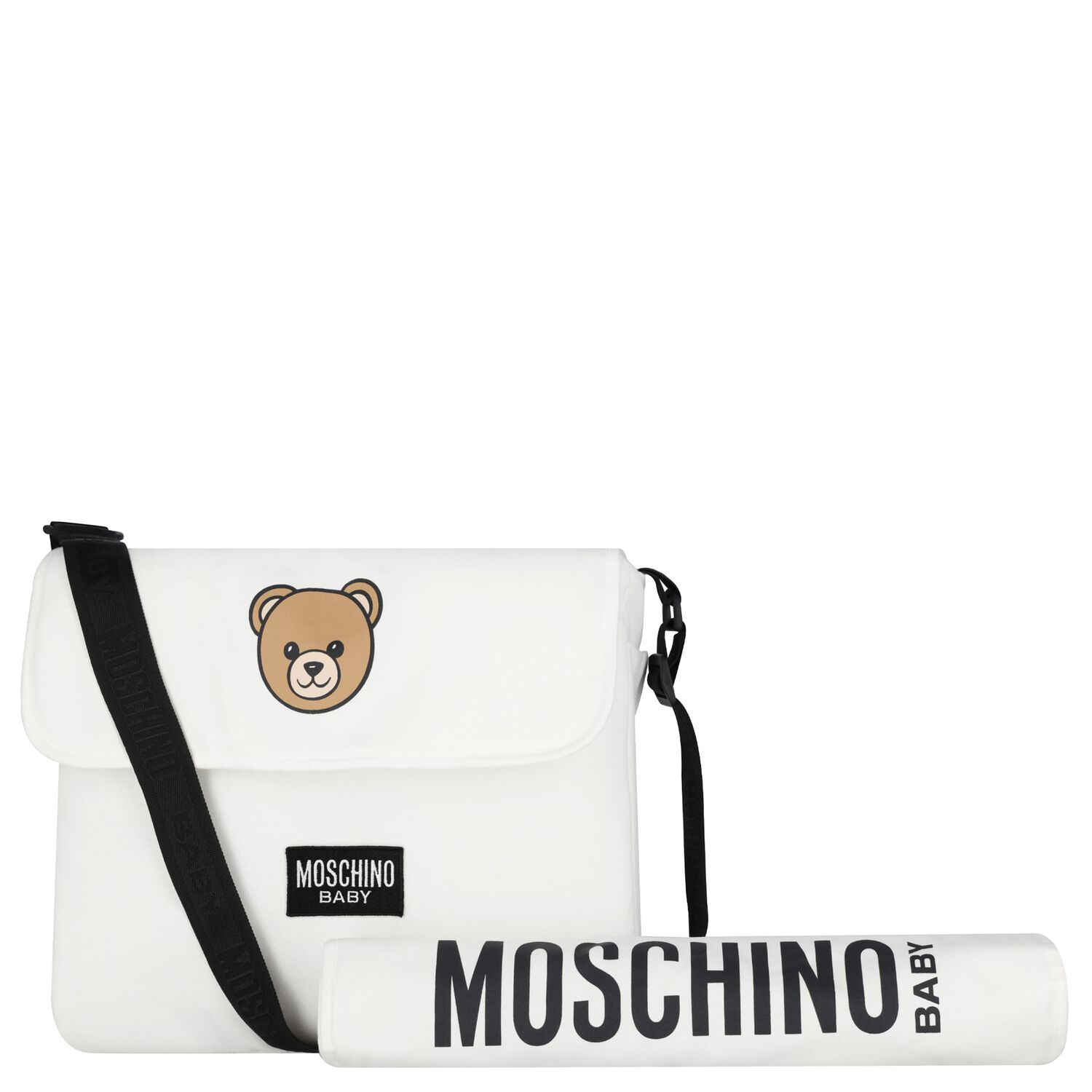 Ivory Teddy Bear Baby Changing Bag, 2, hi-res image number null