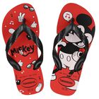 Red Disney Logo Flip Flops, 1, hi-res