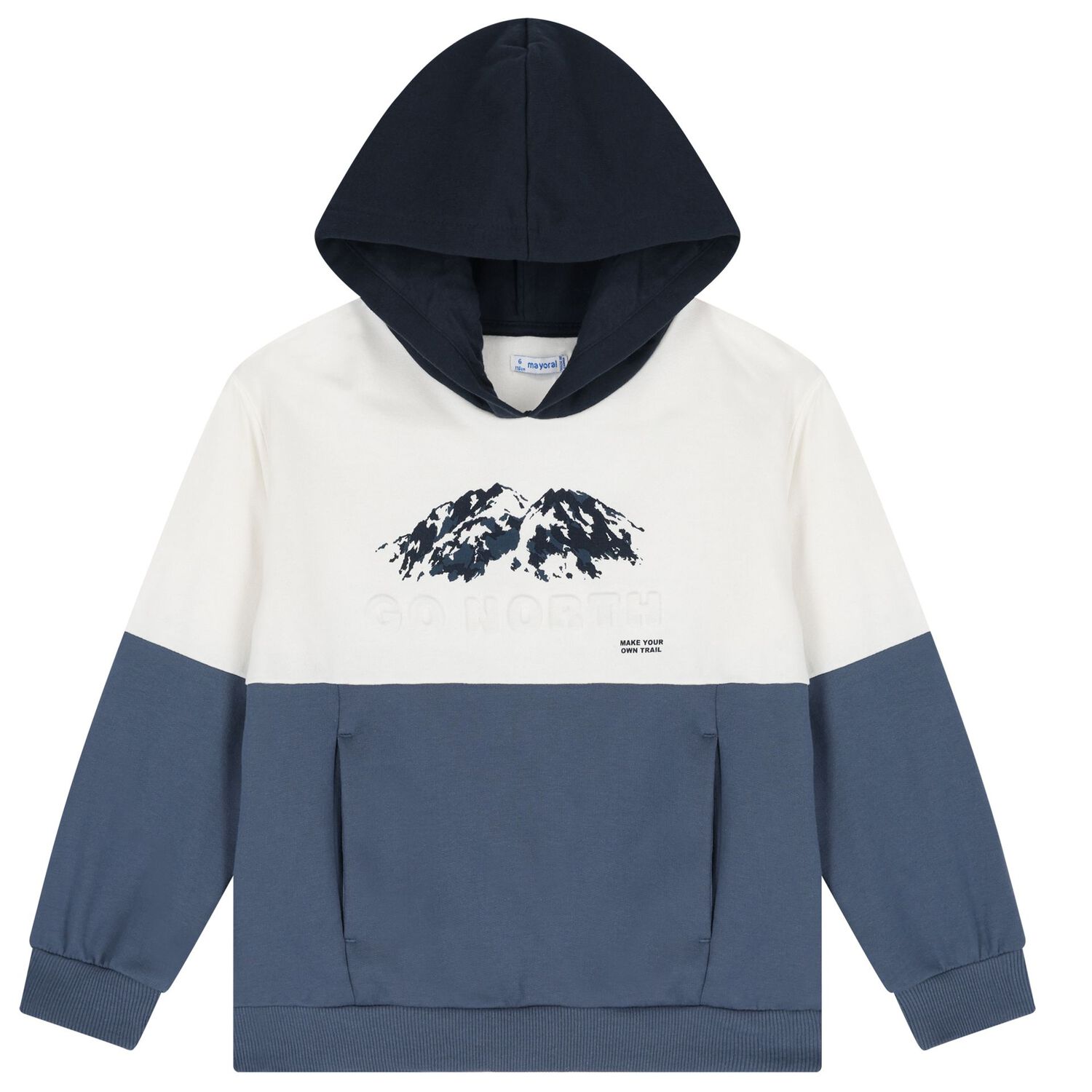 Boys Ivory & Blue Tracksuit, 1, hi-res image number null