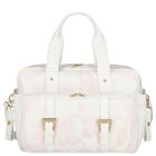 Baby Girls White & Pink Geo Map Changing Bag, 2, hi-res