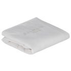 White & Gold Logo Baby Blanket, 1, hi-res