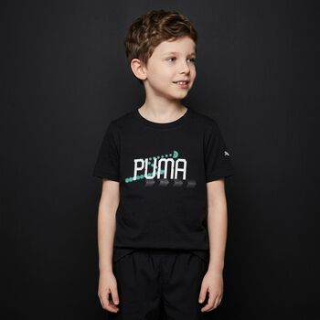 Boys Black Logo T-Shirt