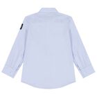 Boys Blue Logo Shirt, 1, hi-res