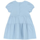 فستان بالشعار باللون الأزرق , 2, hi-res