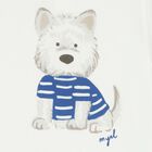 Younger Boys Ivory Puppy T-Shirt , 2, hi-res