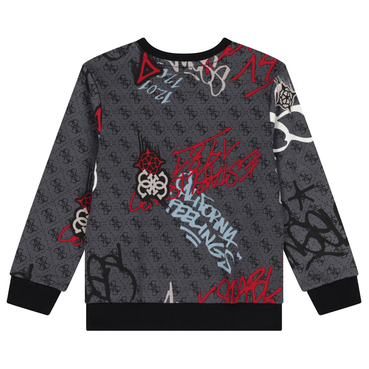 Boys Grey Logo Sweatshirt, 1, hi-res