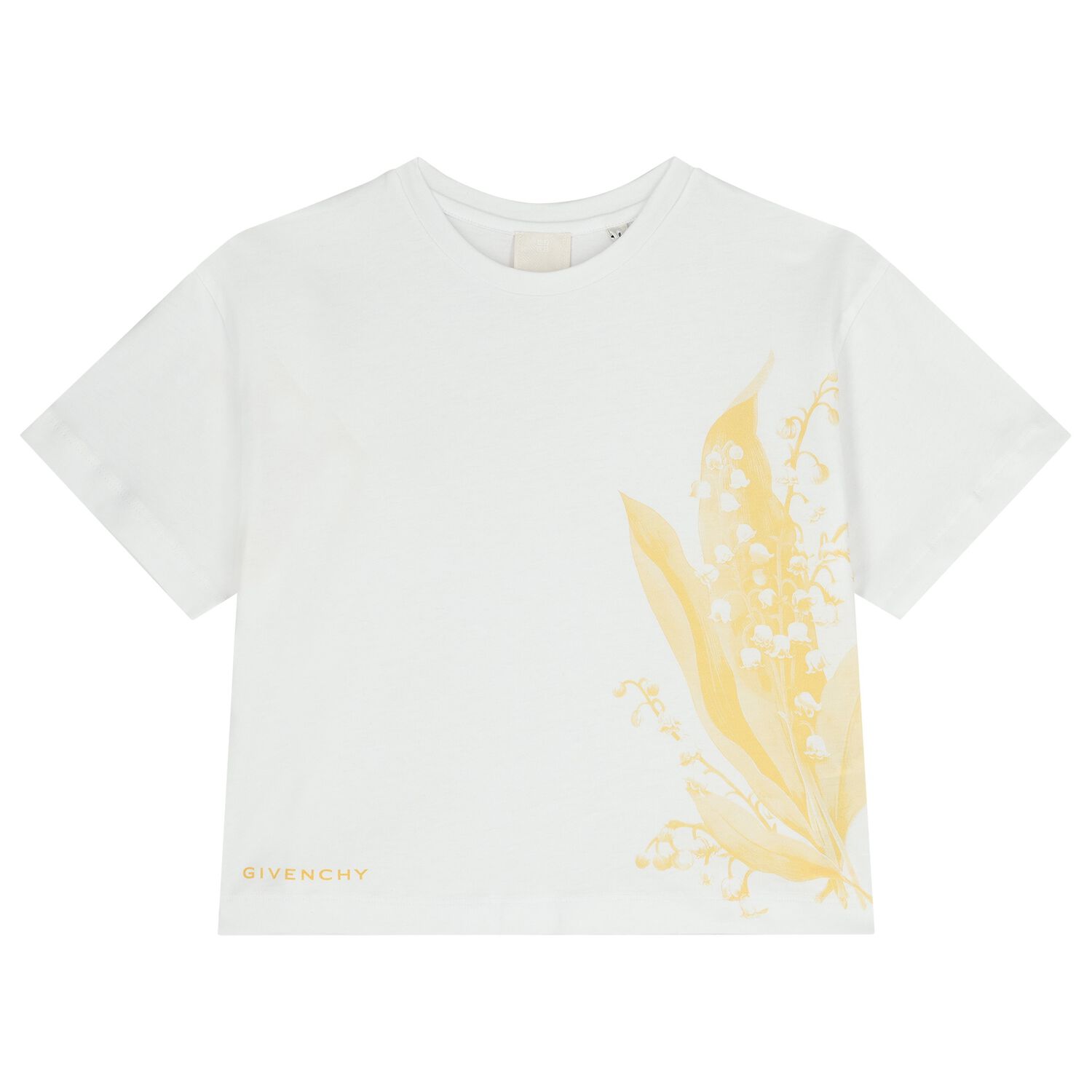 Girls White Floral T-Shirt, 1, hi-res