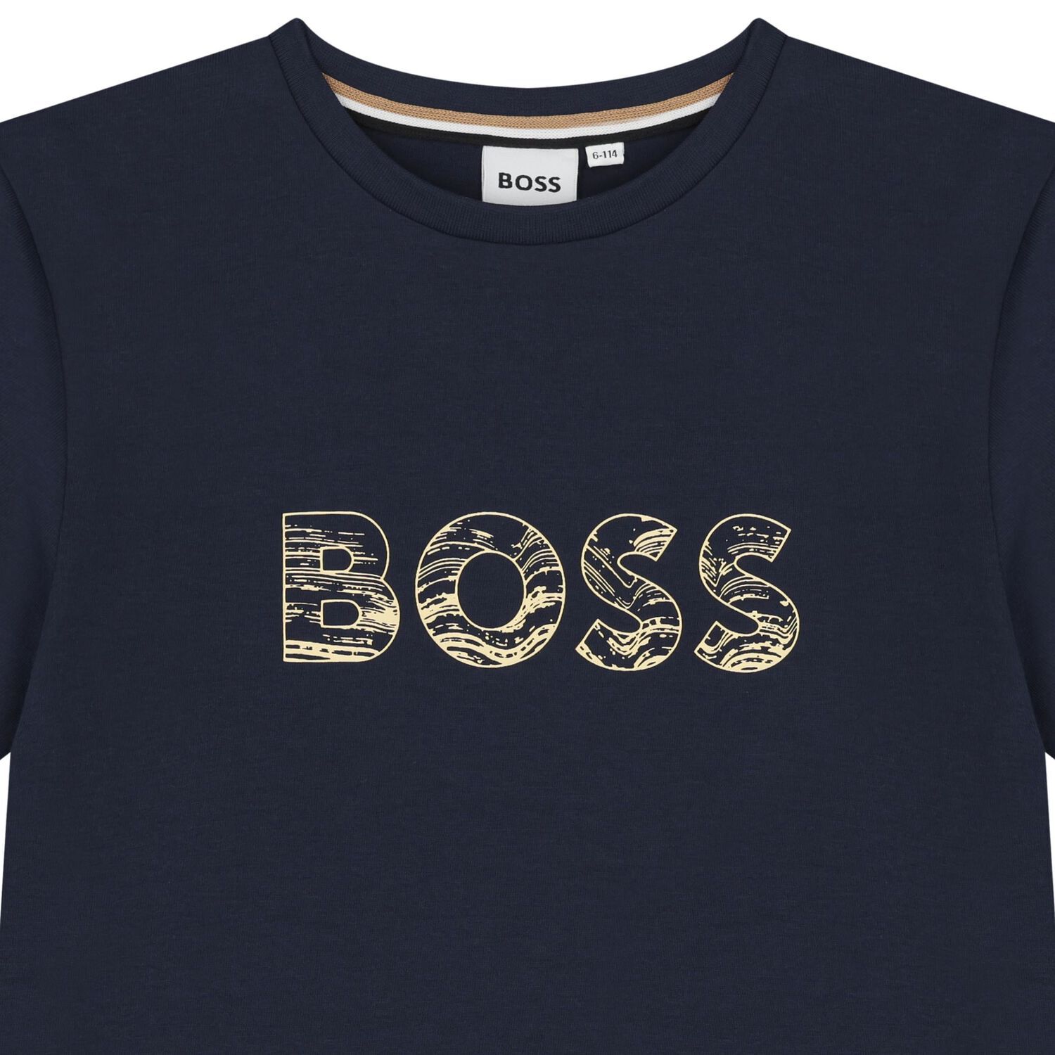 Boys Navy Blue Logo T-Shirt, 4, hi-res
