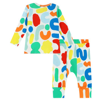 Multi-Coloured Abstract Print Baby Set