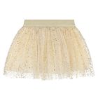 Baby Girls Ivory & Beige Tulle Skirt Set, 2, hi-res