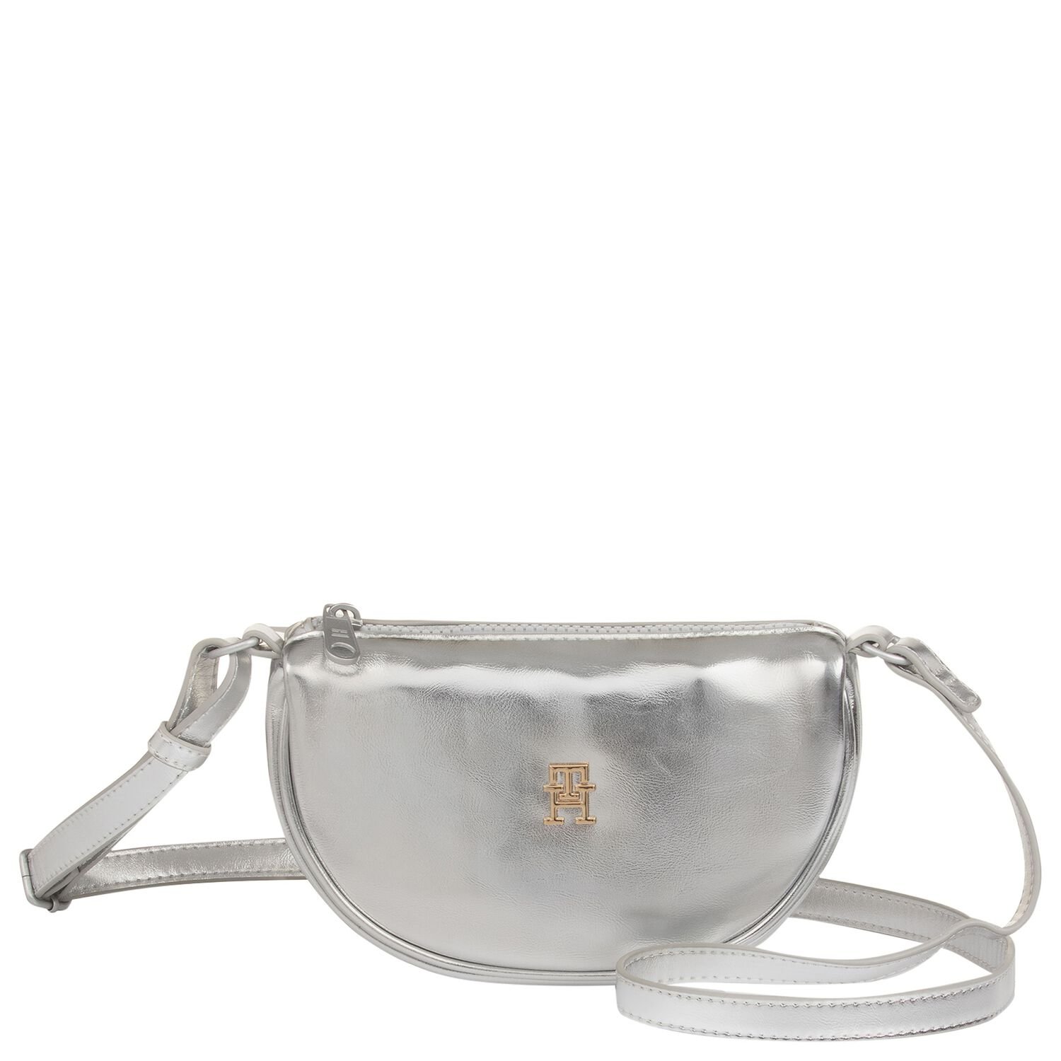 Girls Silver Logo Crossbody Bag, 1, hi-res