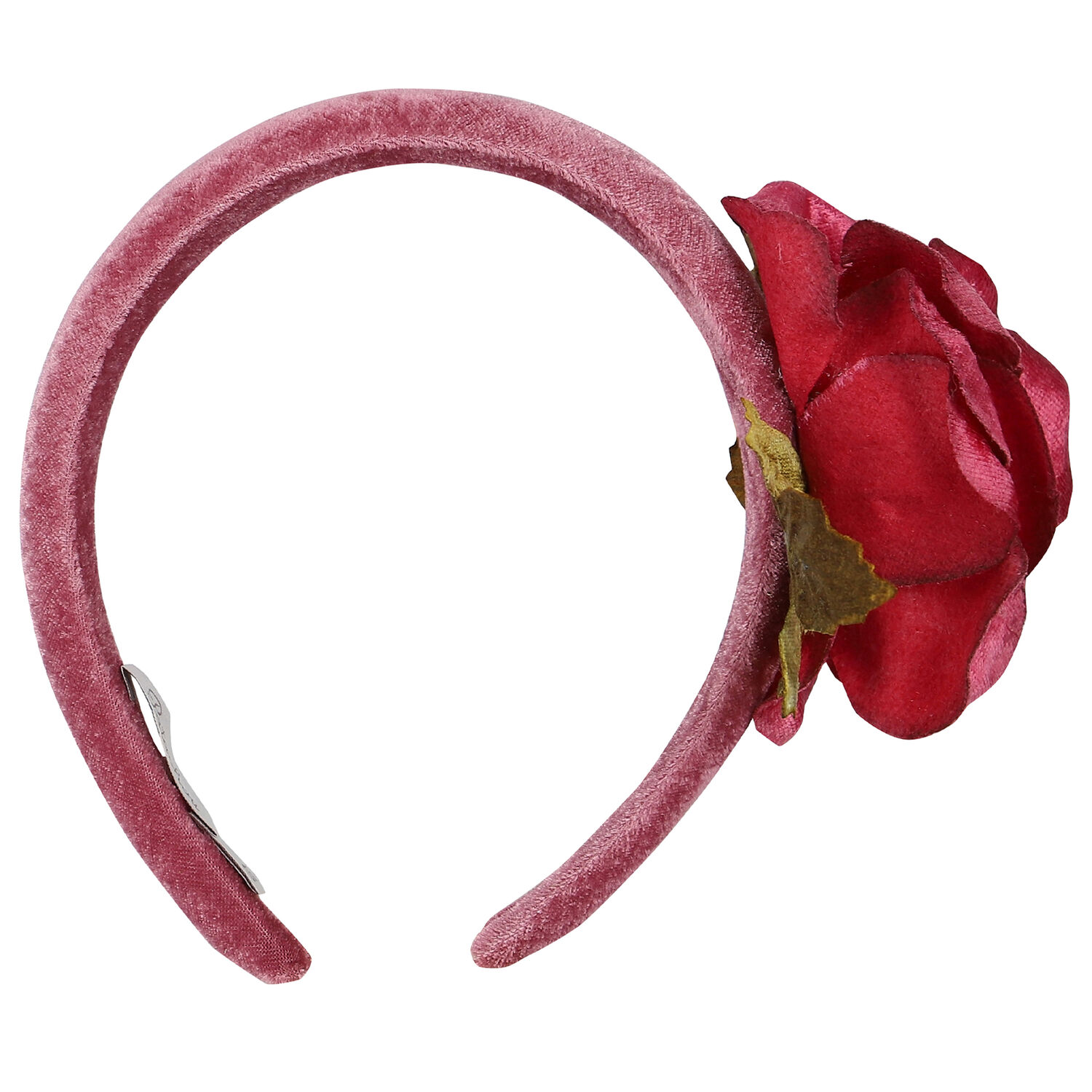 طوق شعر بنات بالزهور باللون الزهرى, 1, hi-res image number null