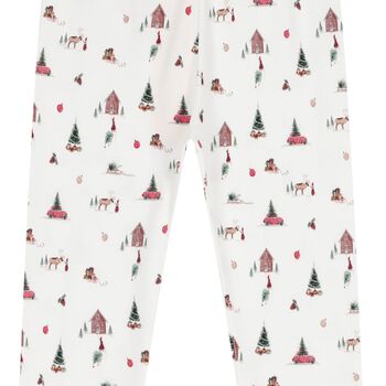 Boys Ivory Christmas Tree Pyjamas 