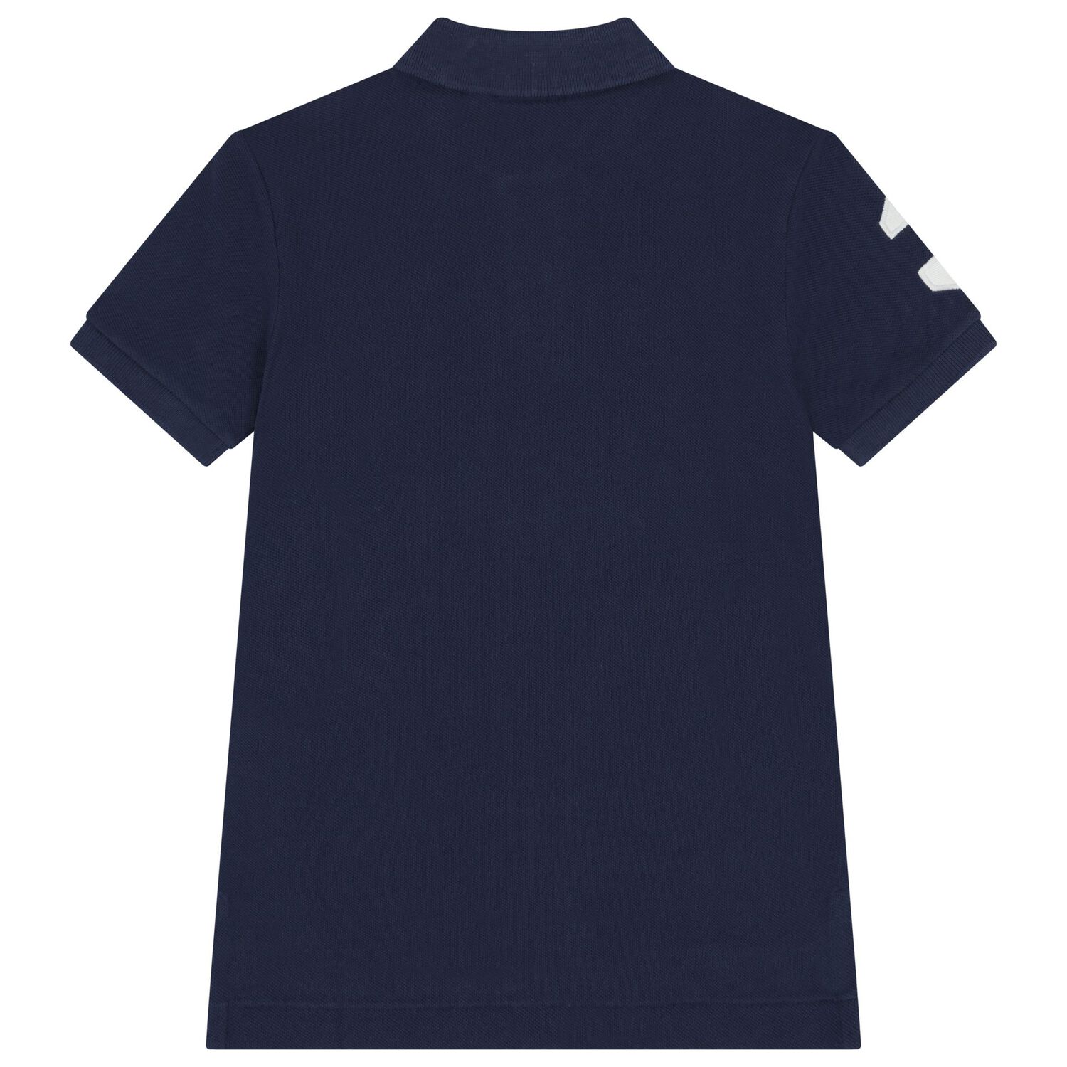 Boys Navy Blue Logo Polo Shirt, 1, hi-res