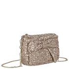 Girls Gold Sequin Bow Handbag ( 18cm ) , 2, hi-res
